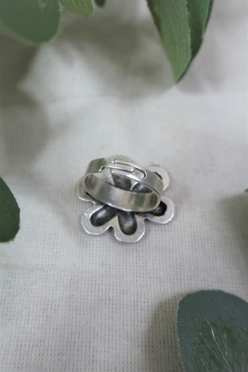 Ditsy Daisy - Silver plated Brass Turkish Ring