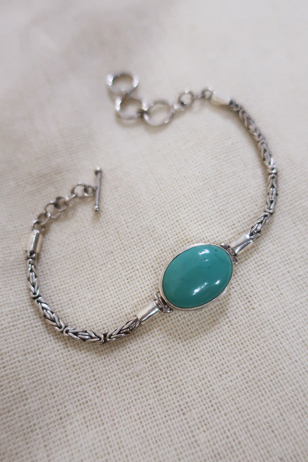 Ritual Turquoise Bracelet in 925 Silver by All About Audrey