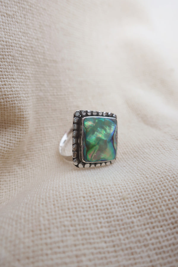 Tried and True 925 Silver Ring in Abalone by All About Audrey