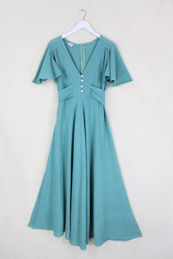 Margot Maxi Dress in Sea Green by All About Audrey