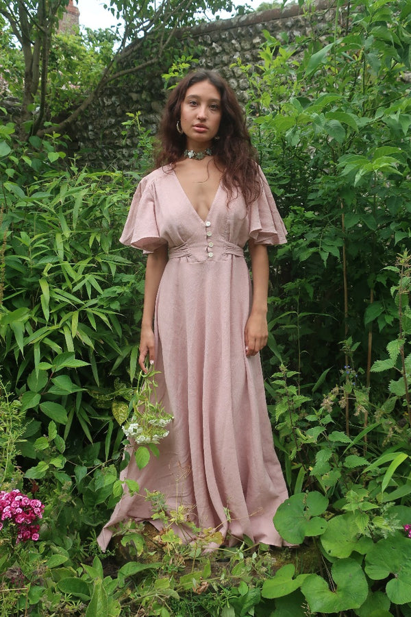 Margot Maxi Dress in Sherbet Pink by All About Audrey