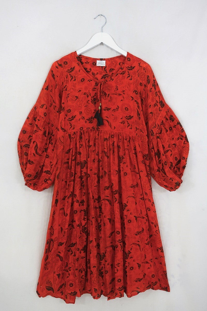 Boho Smocking Dress in Marigold Boho Smocking Dress in Marigold