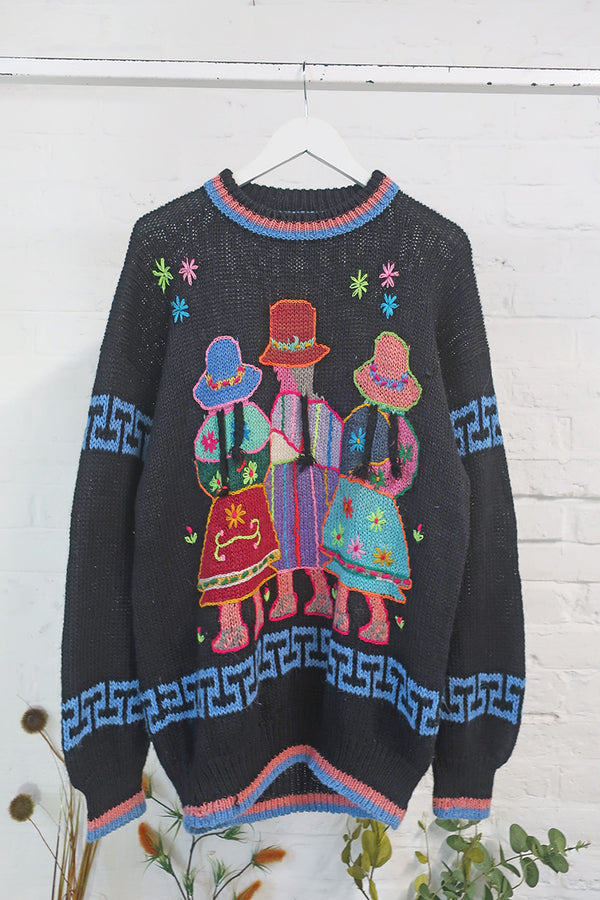 Vintage Knitwear - Come See the Stars Jumper - Size XL/XXL by all about audrey