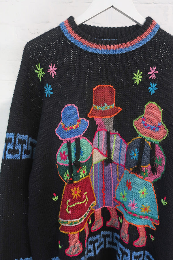 Vintage Knitwear - Come See the Stars Jumper - Size XL/XXL by all about audrey