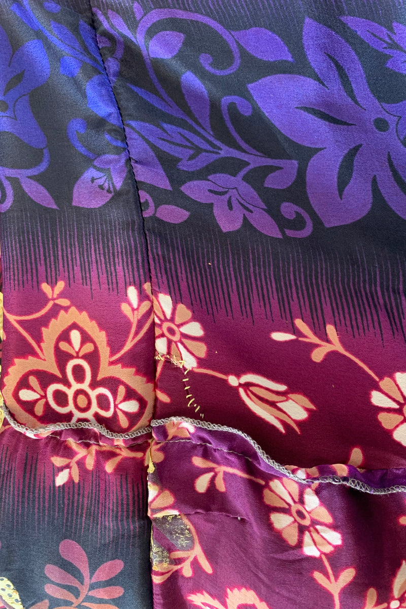Blossom Midi Halter Dress - Purple Kaleidoscope Floral - Free Size S-L