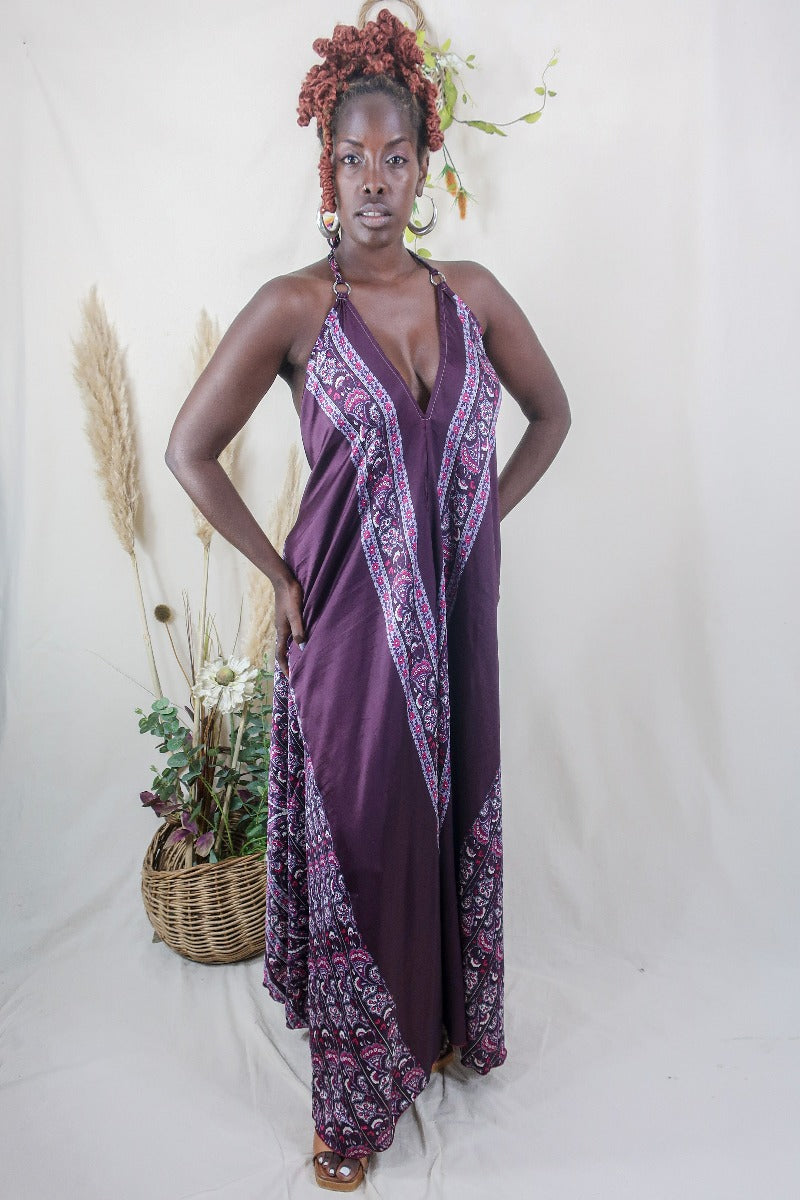Sundress Crystal Dress in Purple - Size Xs