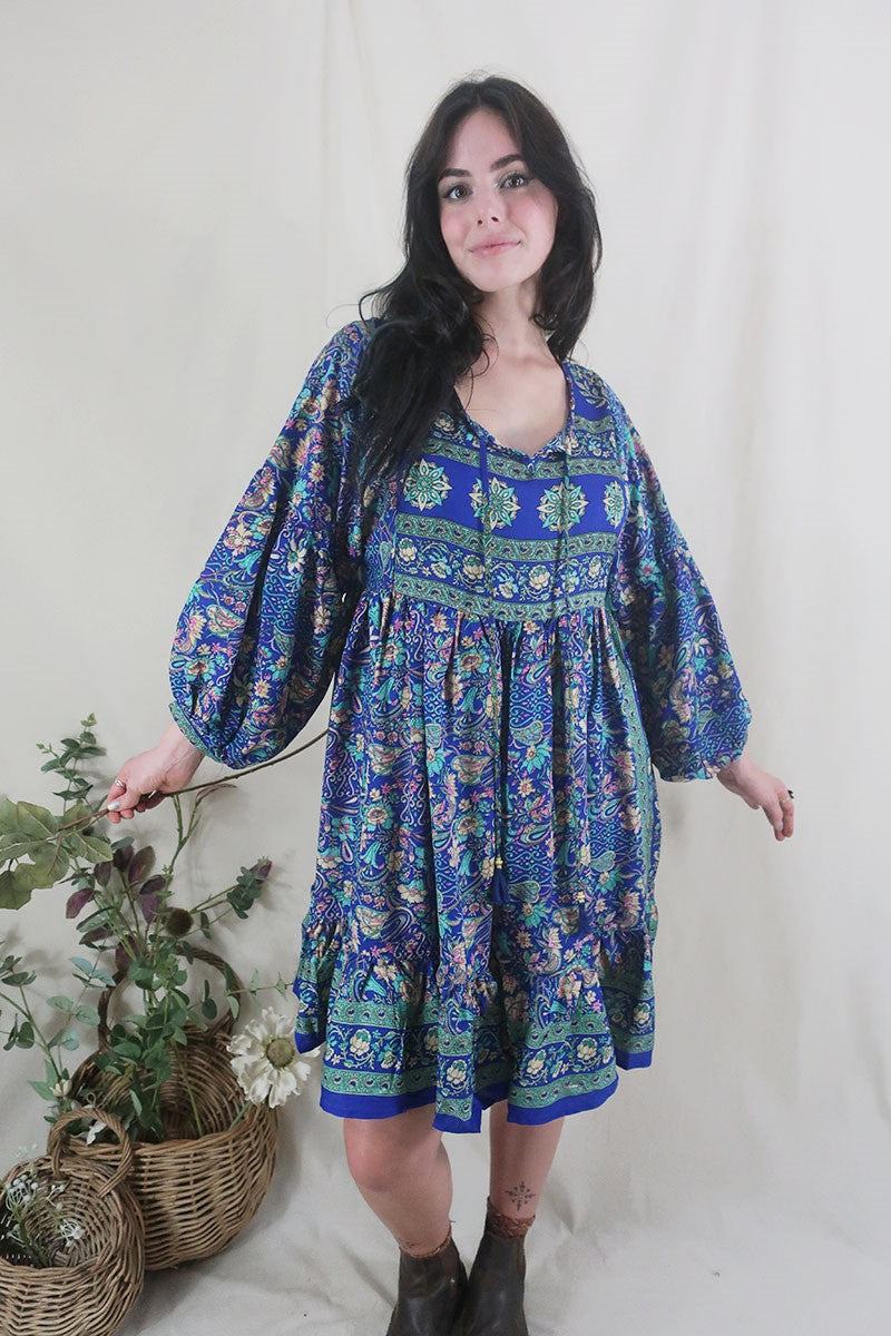 Bohemian Mini Dresses, 1960s Hippie Tunic Dress