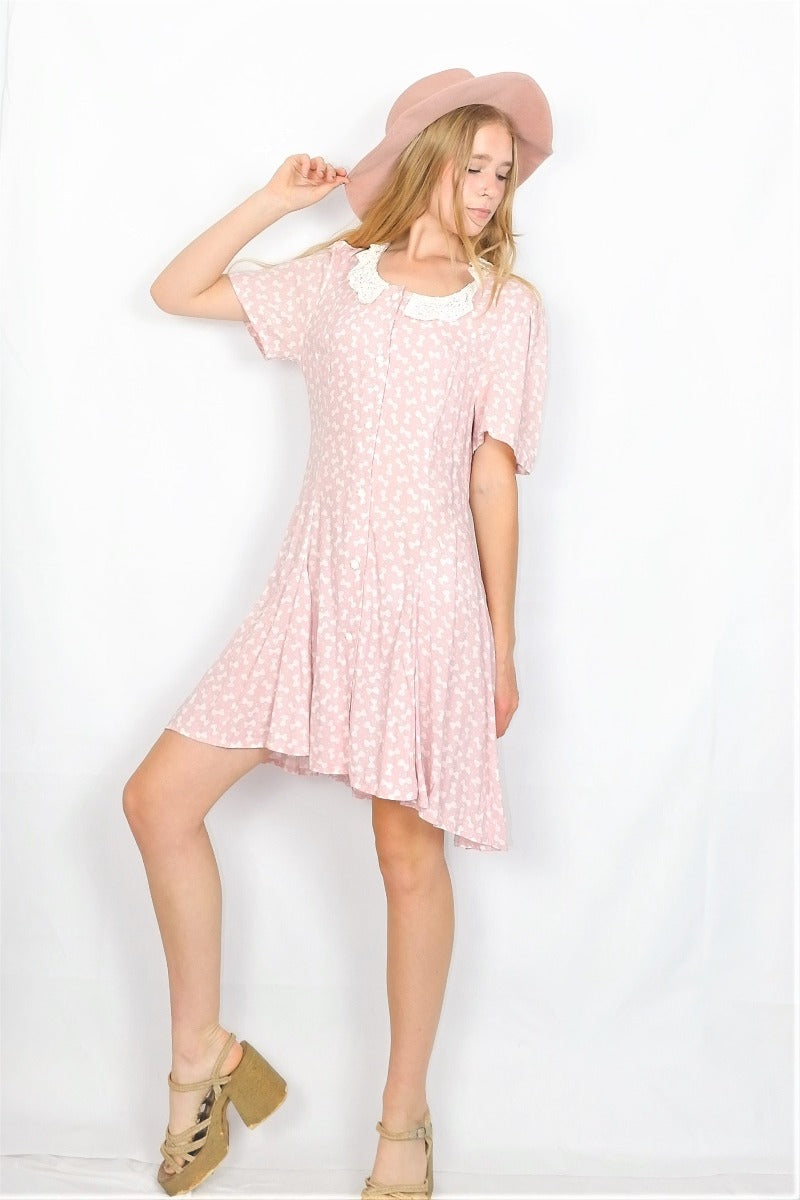 Baby pink shift dress online