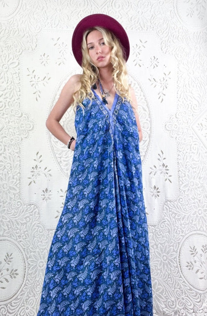 Eden Maxi Dress | Lavender & Moon Grey Floral | All About Audrey All About Audrey Vintage Boutique Eden Maxi Dress | Lavender & Moon Grey Floral | All About Audrey All About Audrey Vintage Boutique