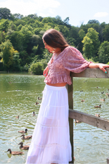 Pisces Crochet Skirt in Diary White