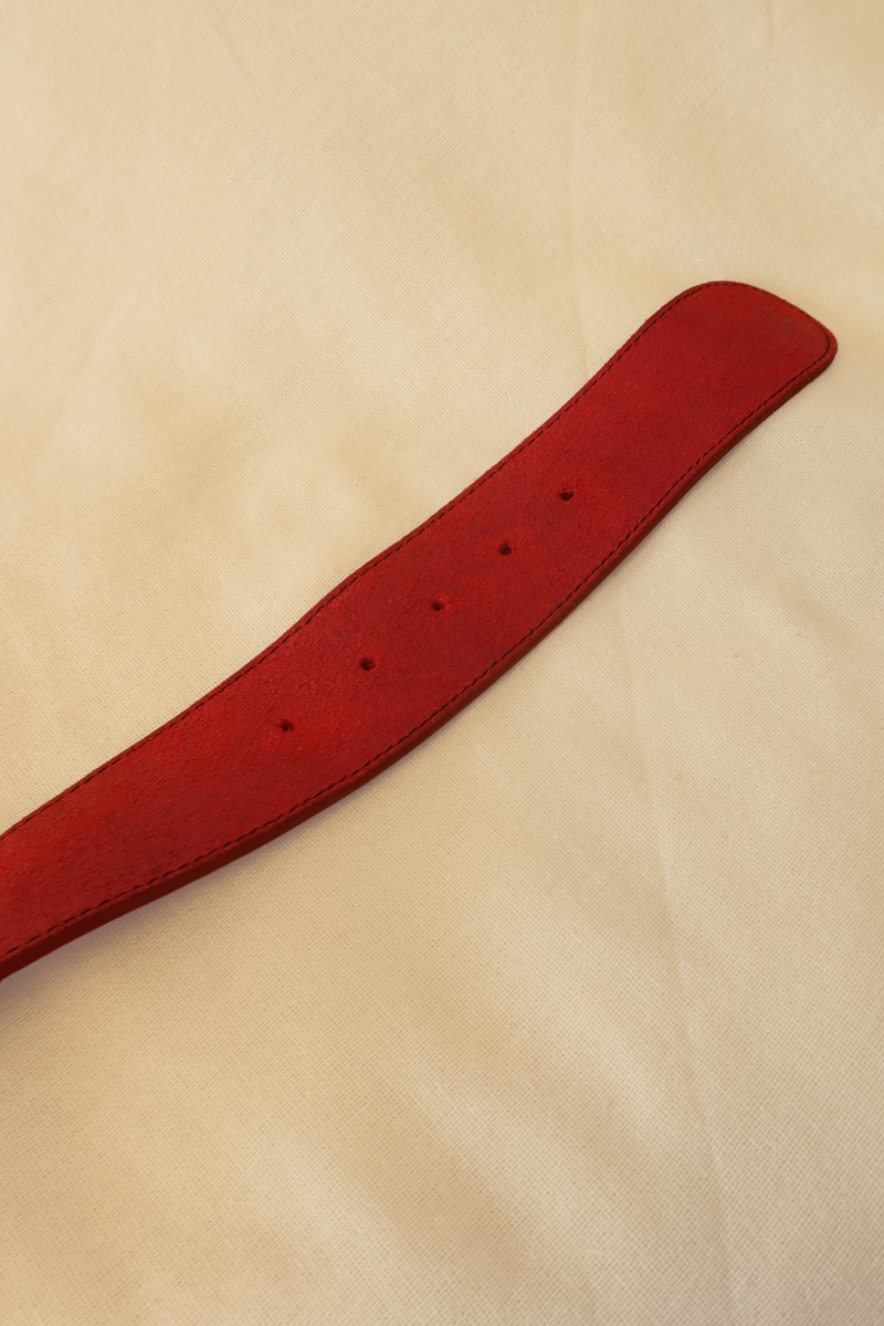 Vintage Belt - Scarlet Leather