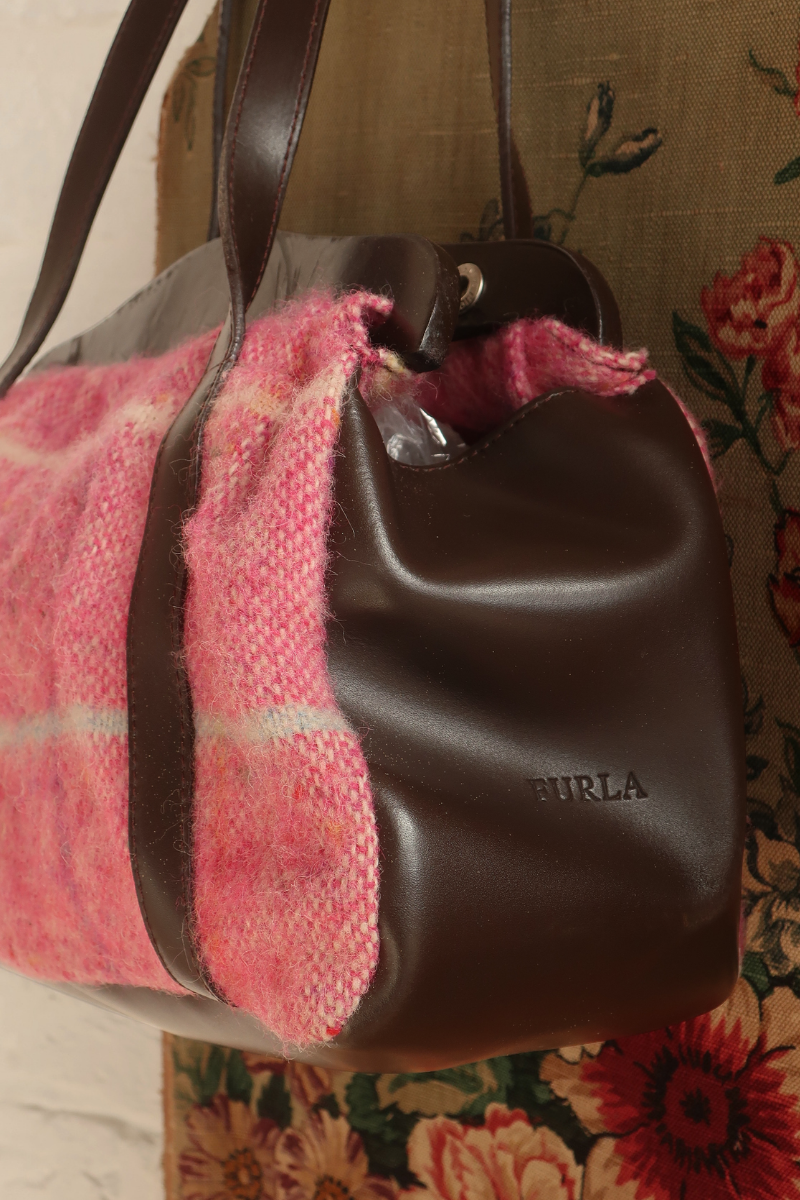 Vintage Bag - Rose Pink Tartan