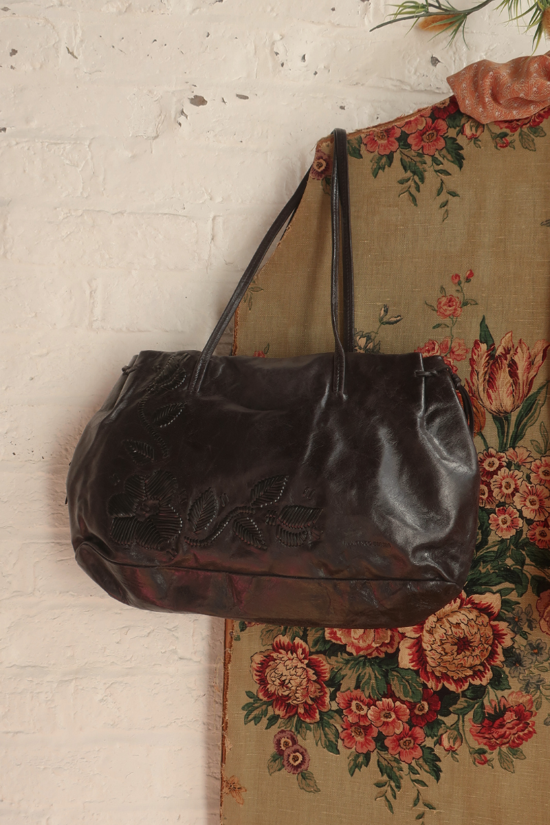 Vintage Bag - Black Dahlia Leather
