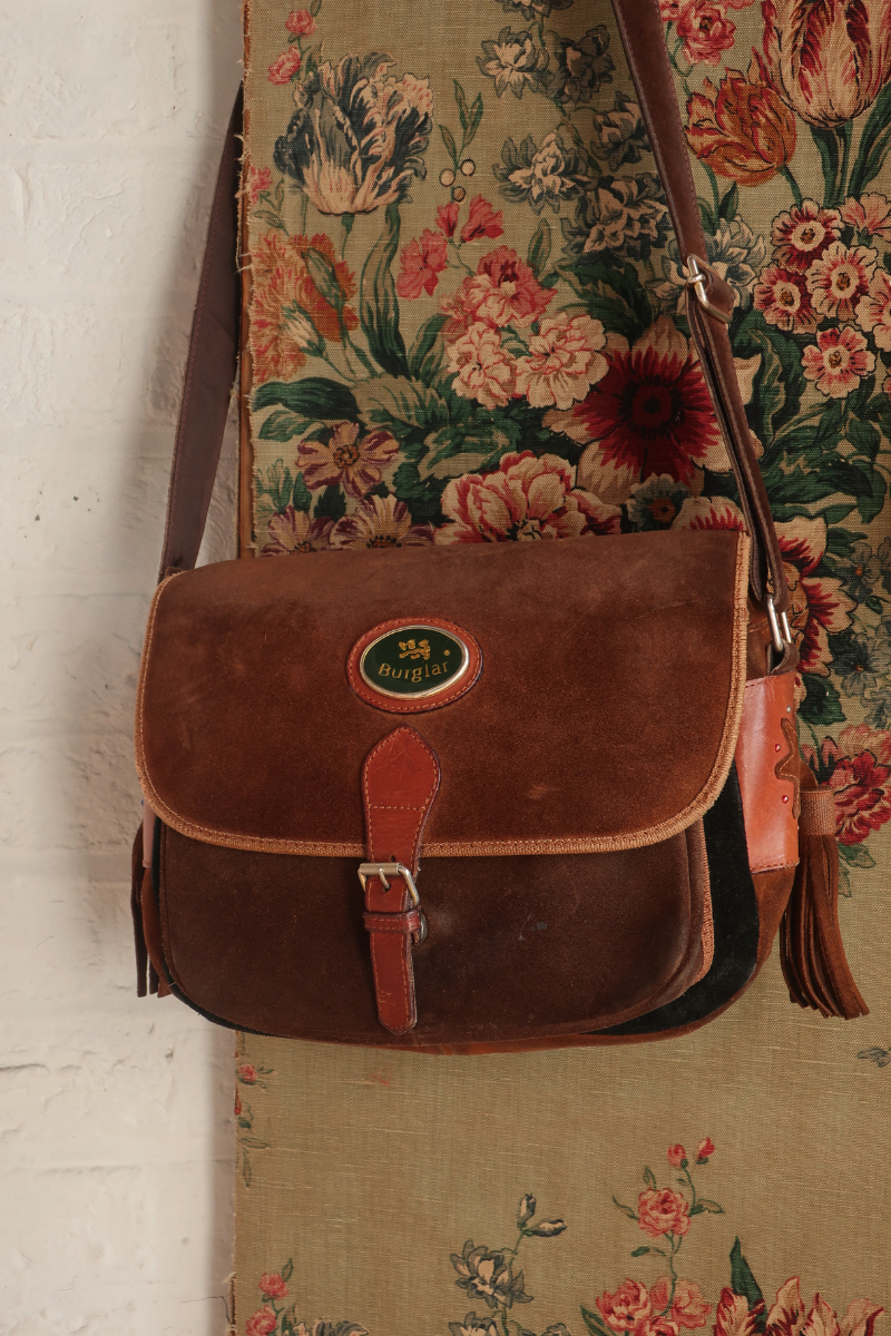 Vintage Bag - Suede Satchel