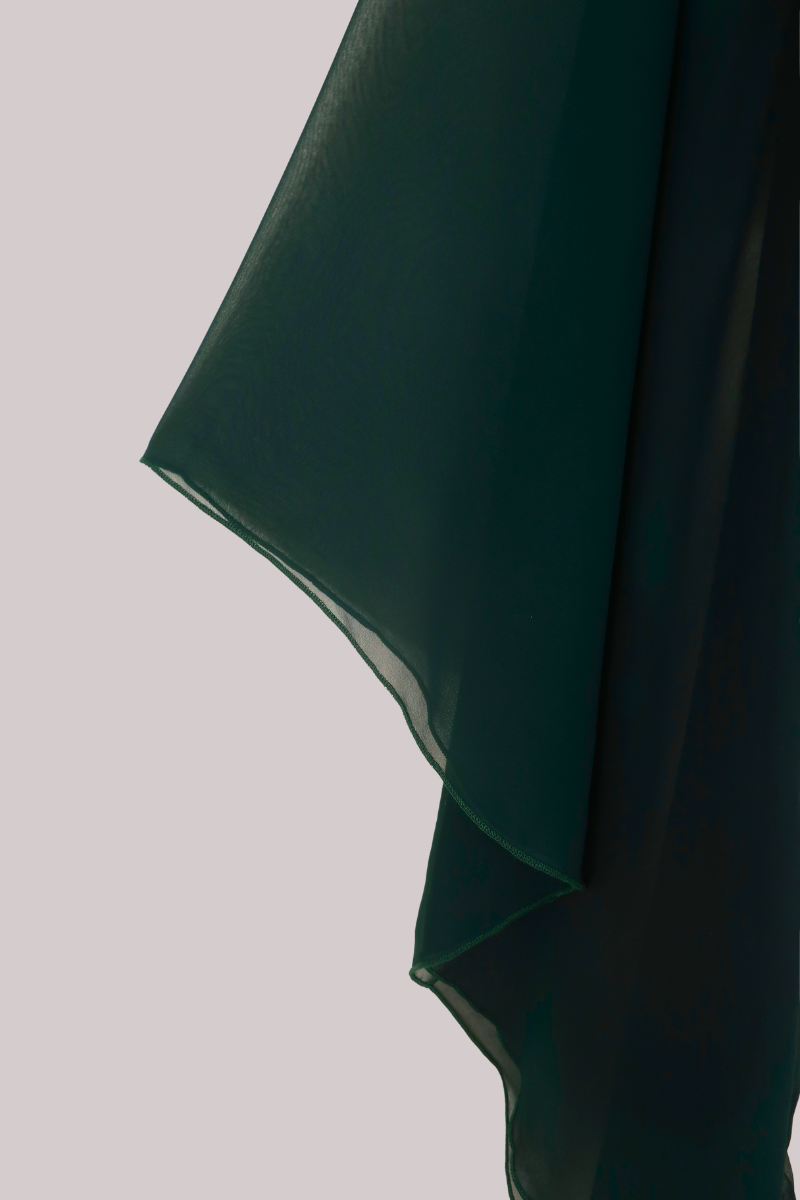 The Madonna Sheer Wrap Top in Nymph Green
