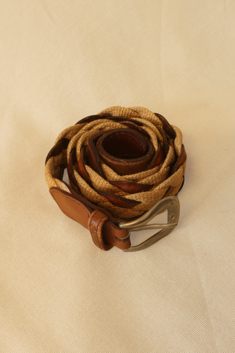 Vintage Belt - Sandy Woven Braid