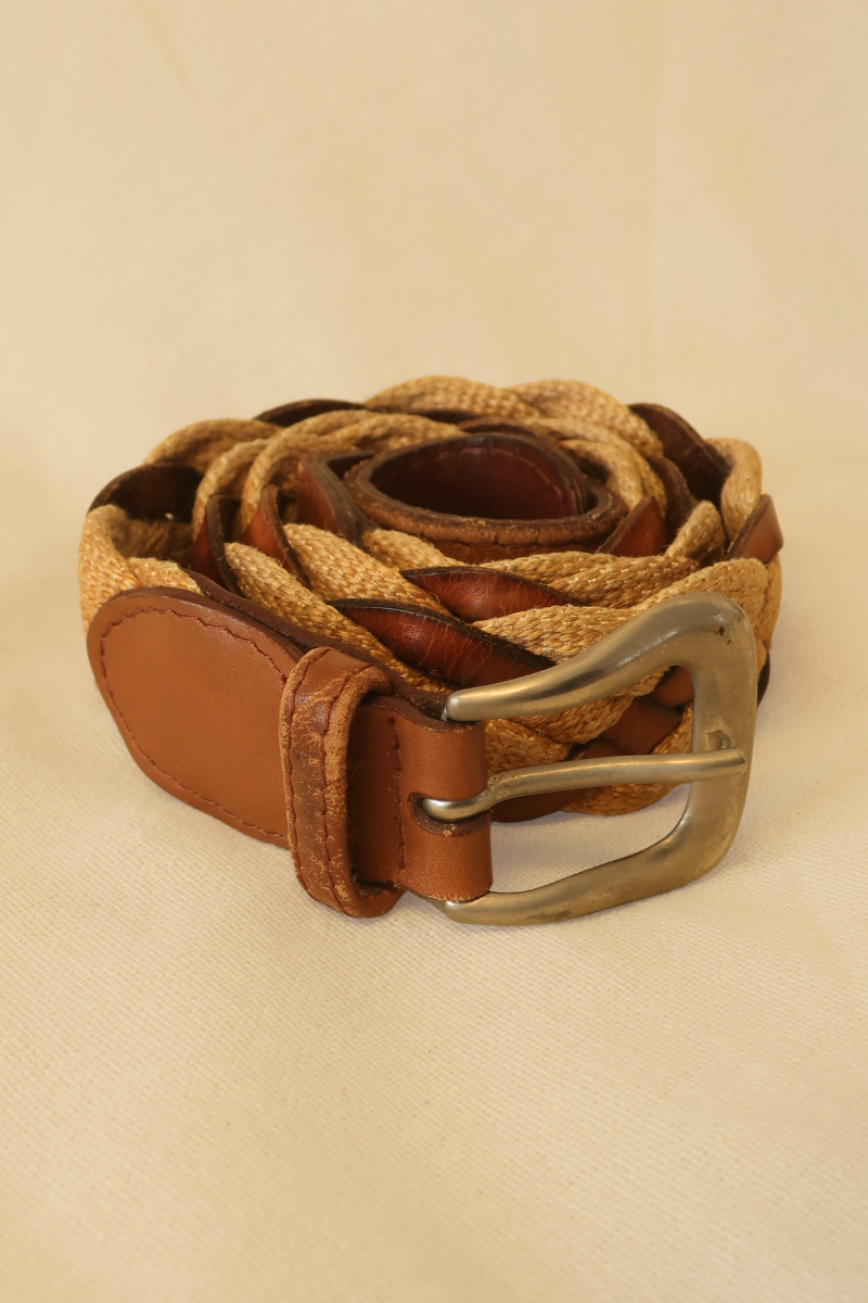 Vintage Belt - Sandy Woven Braid