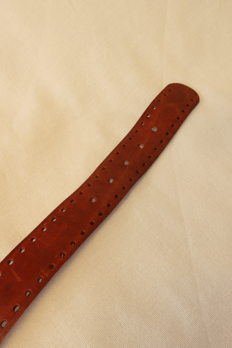 Vintage Belt - Chocolate Brown Leather