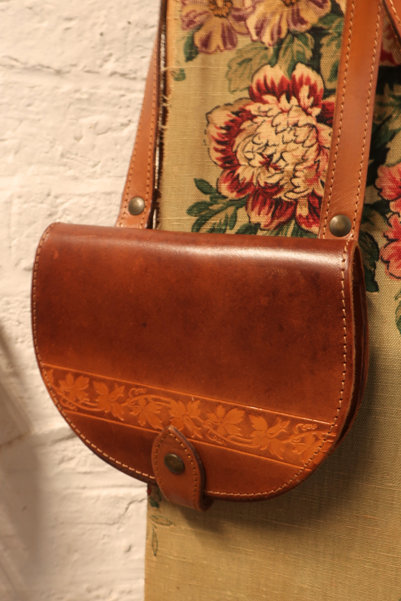Vintage Bag - Embossed Ivy Leather