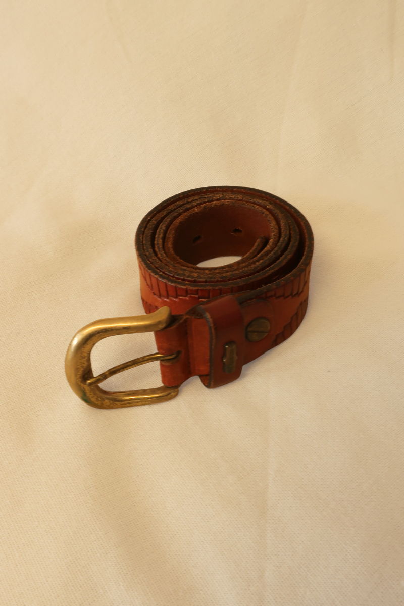 Vintage Belt - El Campero Embossed Leather