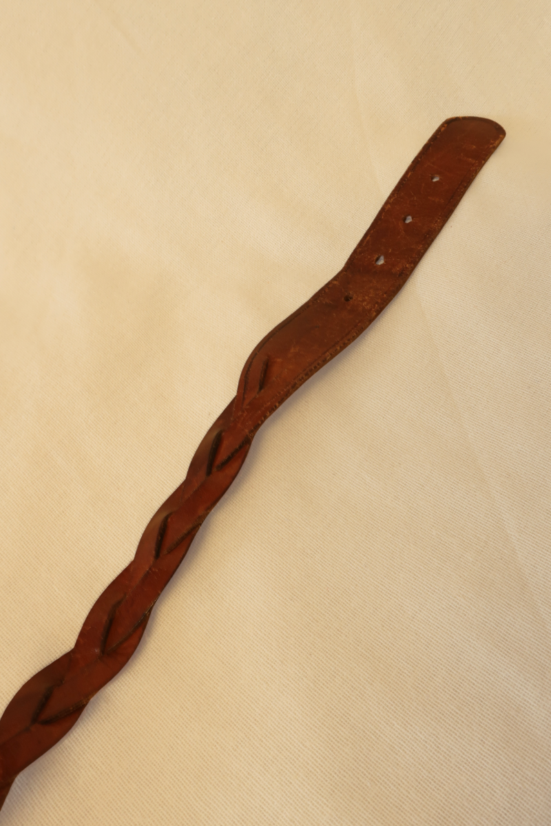 Vintage Belt - Cinnamon Brown Braid