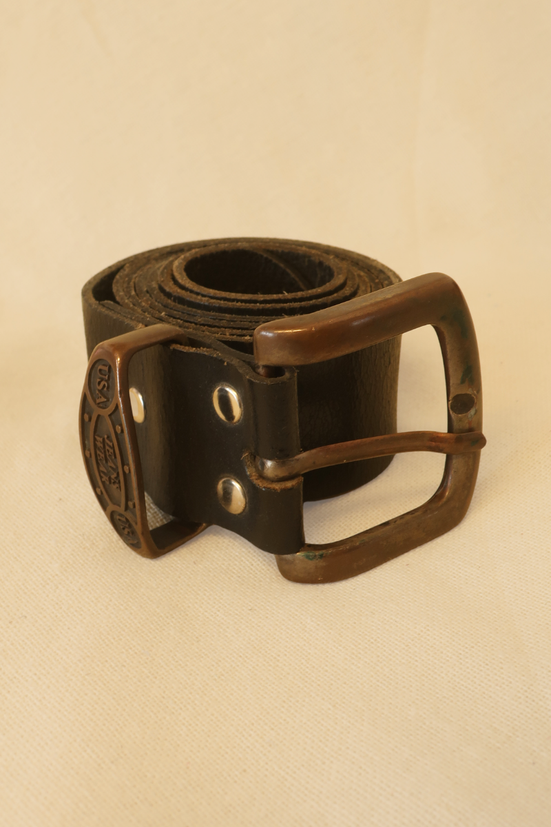 Vintage Belt - Black Leather