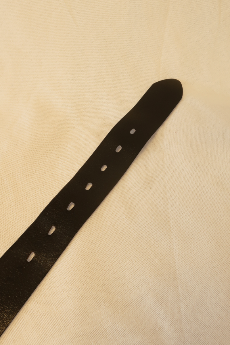 Vintage Belt - Black Leather