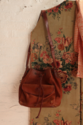 Vintage Bag - Chocolate Leather Pouch