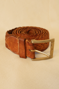 Vintage Belt - Desert Tan Braided Leather