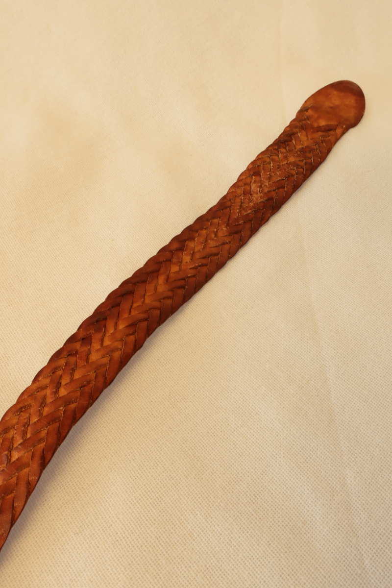 Vintage Belt - Desert Tan Braided Leather