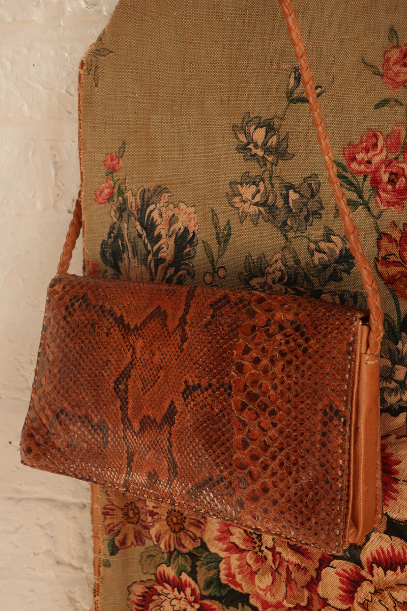 Vintage Bag - Snake Skin Leather