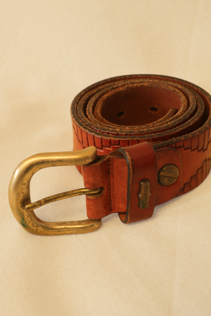 Vintage Belt - El Campero Embossed Leather