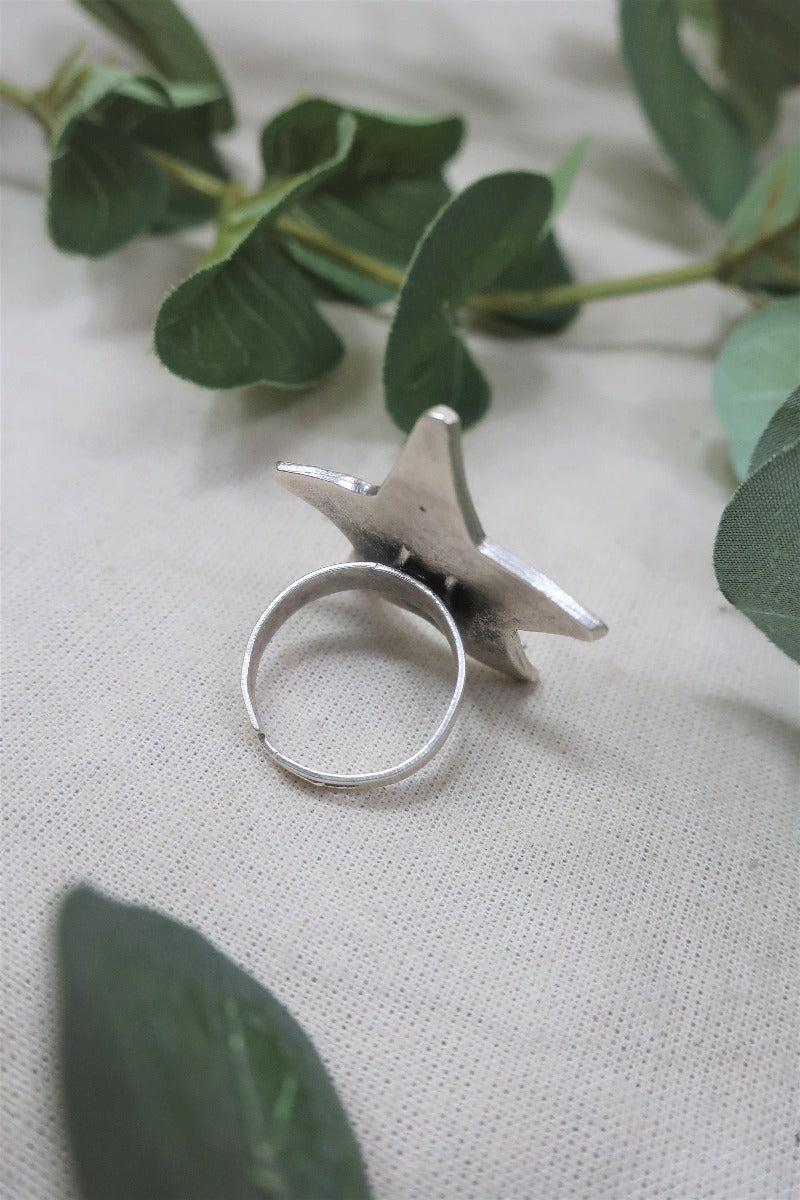 Star light, Star bright- Silver plated Brass Turkish Ring