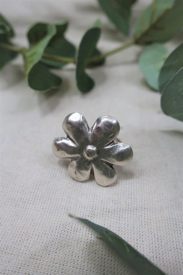 Ditsy Daisy - Silver plated Brass Turkish Ring