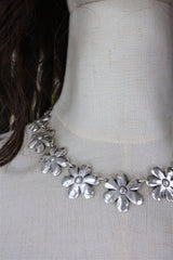 Ditsy Daisy Chain Silver Plated Turkish Necklace