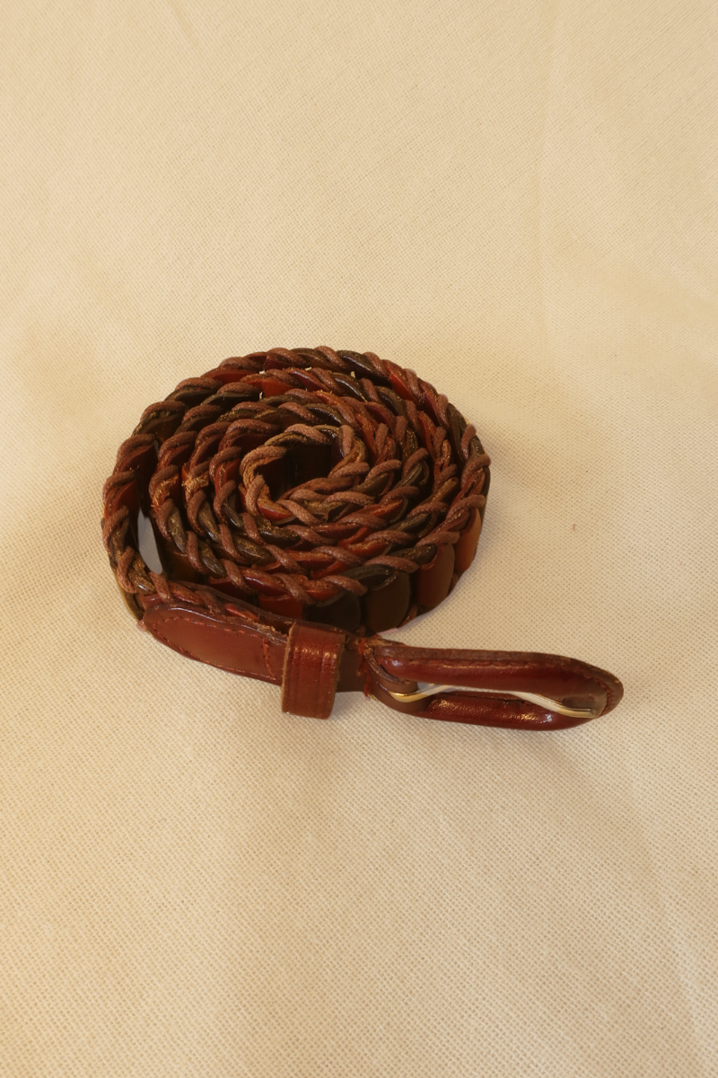 Vintage Belt - Mahogany Leather