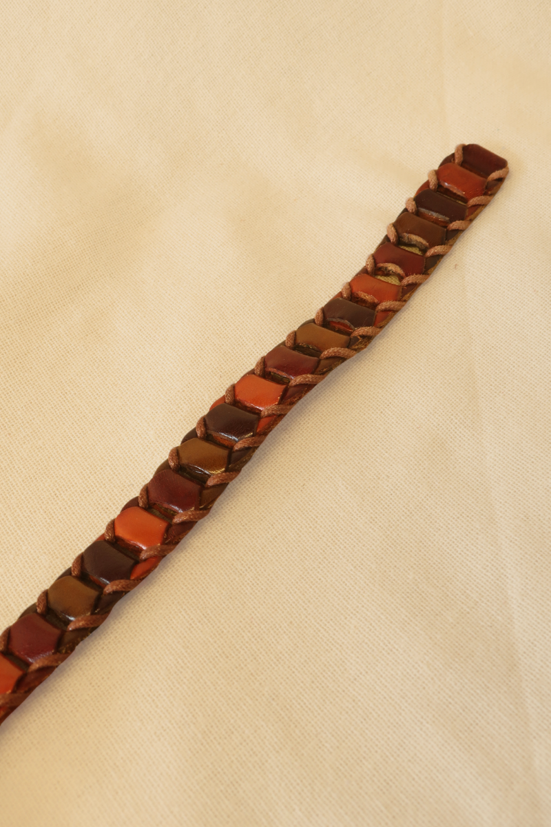 Vintage Belt - Mahogany Leather