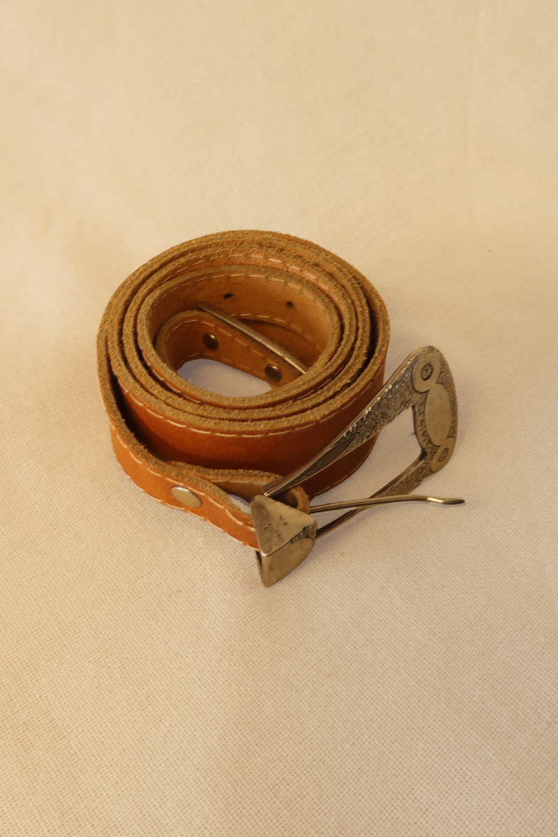 Vintage Belt - Western Tan Leather