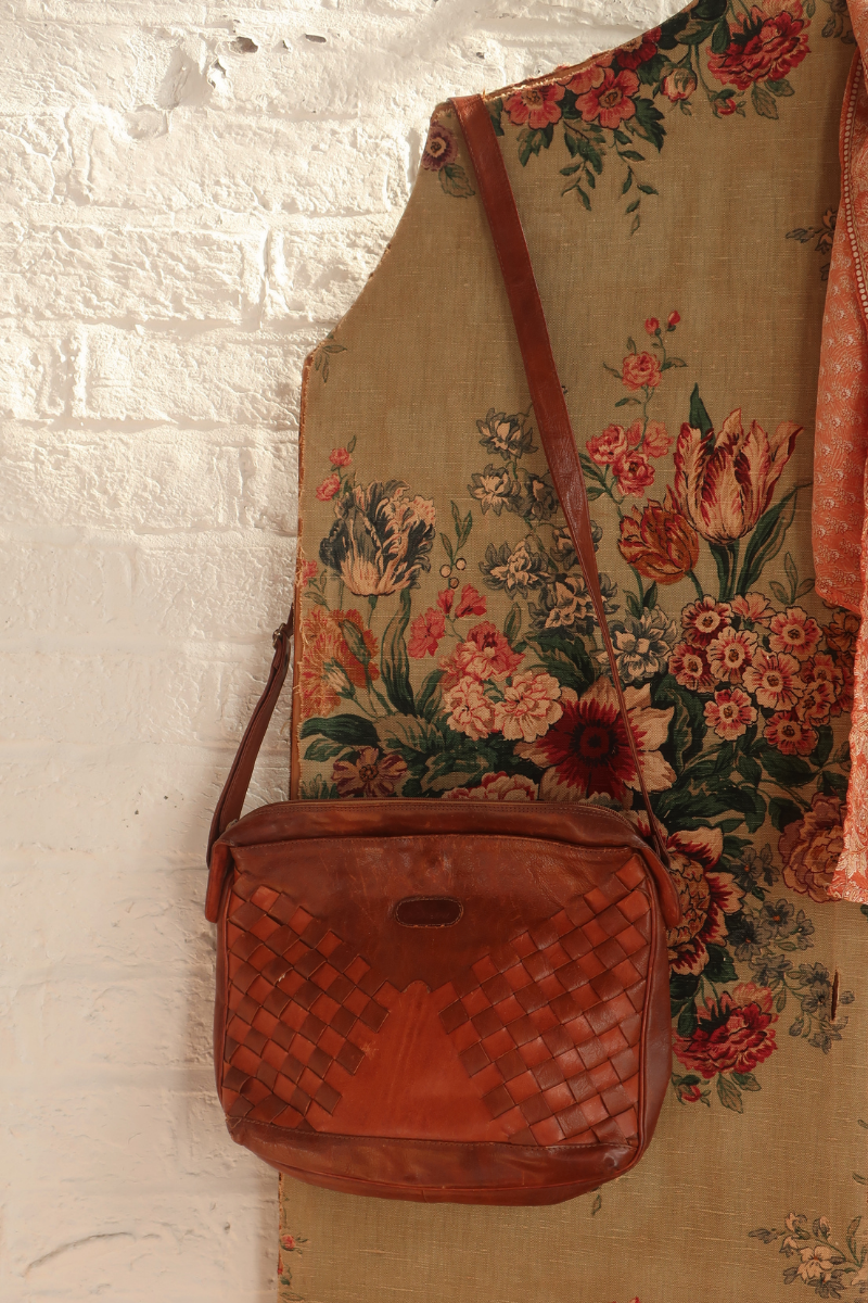 Vintage Bag - Woven Leather