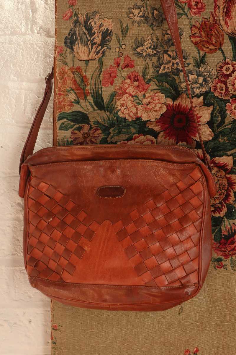 Vintage Bag - Woven Leather