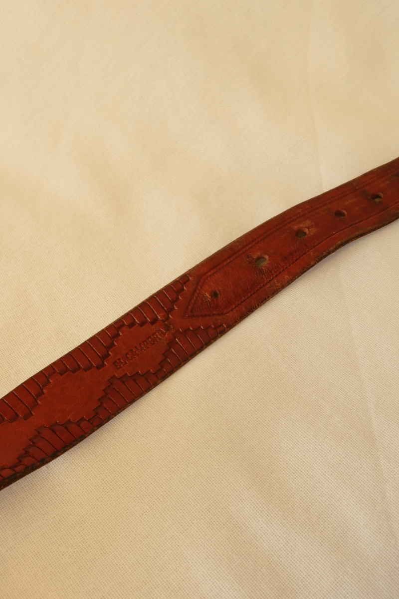 Vintage Belt - El Campero Embossed Leather