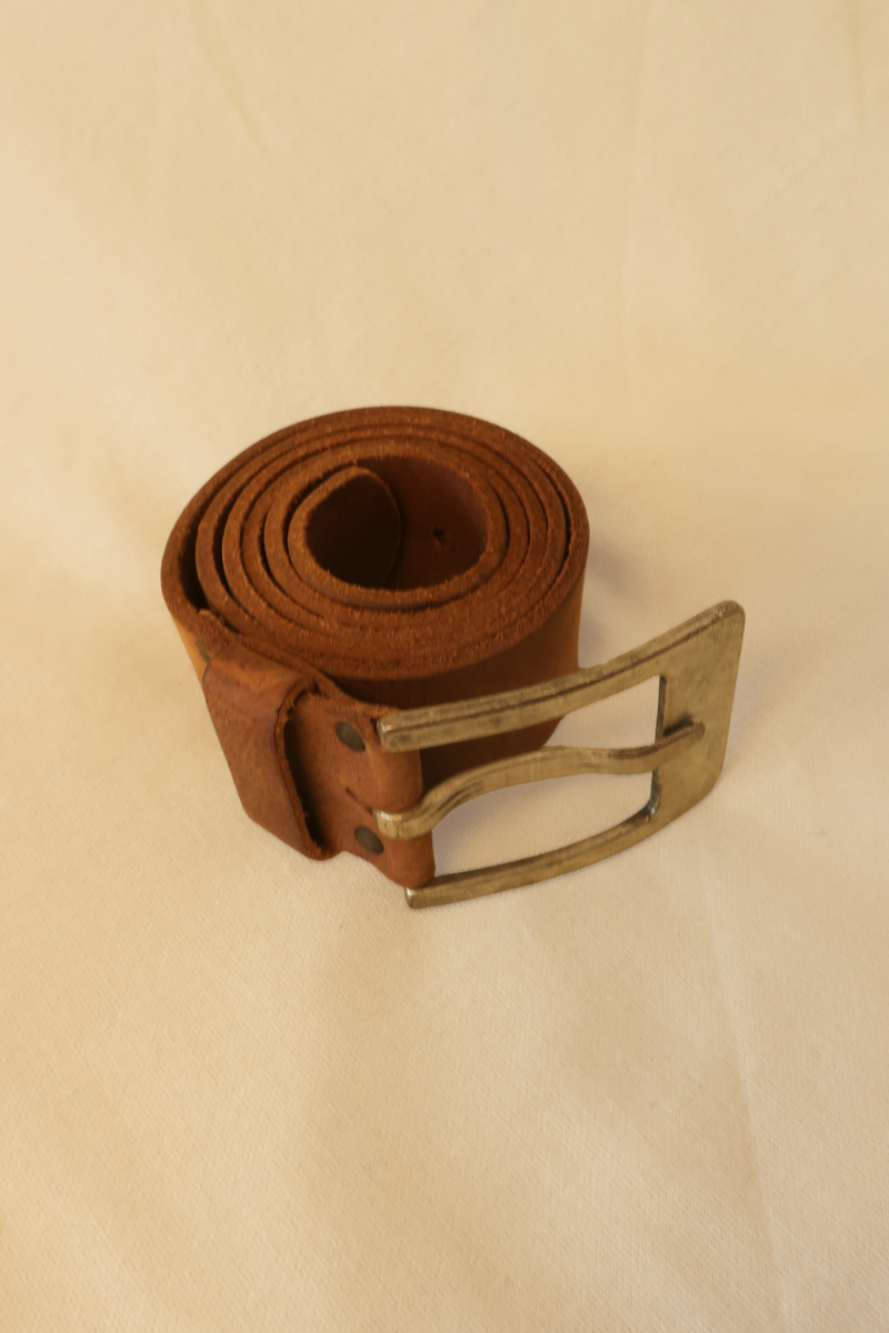 Vintage Belt - Chunky Camel Brown