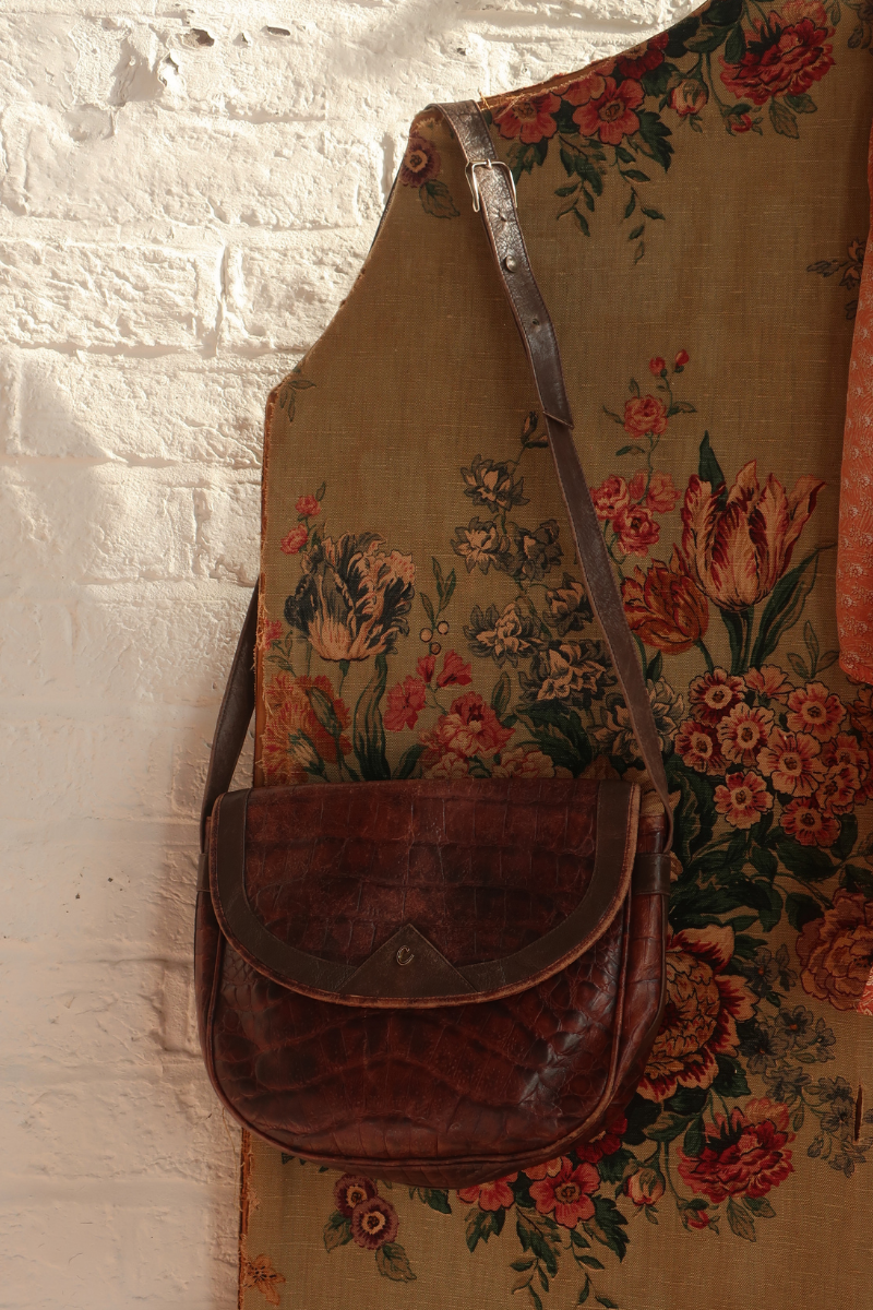 Vintage Bag - Rosewood Tortoise Leather