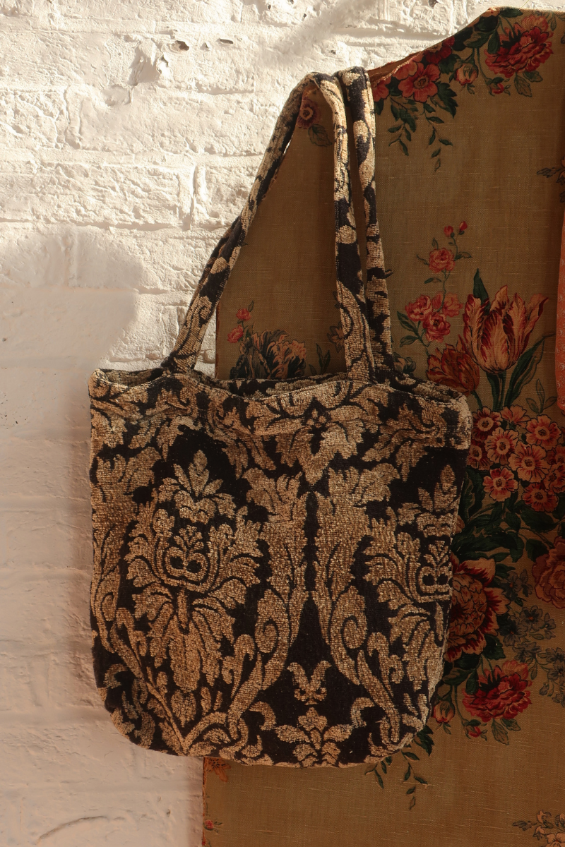 Vintage Bag - Victorian Black & Gold