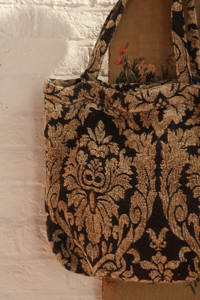 Vintage Bag - Victorian Black & Gold