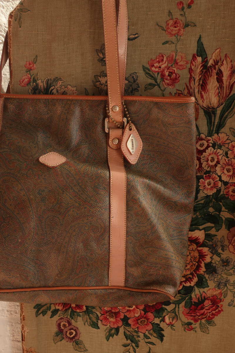 Vintage Bag - Cedar Paisley Tote