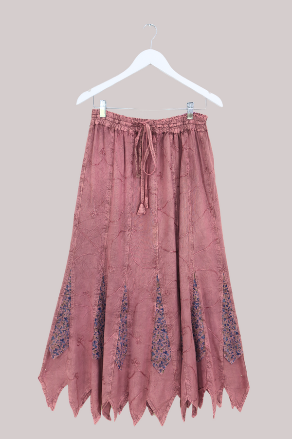 Pixie Maxi Skirt in Berry Pink - Free Size