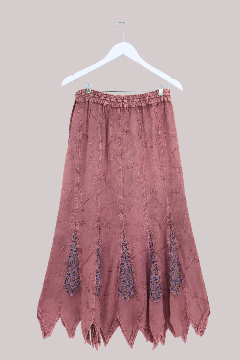 Pixie Maxi Skirt in Berry Pink - Free Size