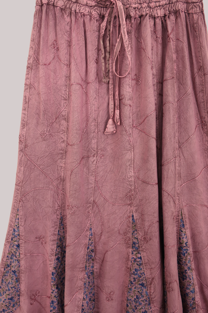 Pixie Maxi Skirt in Berry Pink - Free Size