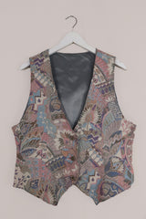 Vintage Pastel Indian Tapestry Waistcoat - Size M/L by All About Audrey